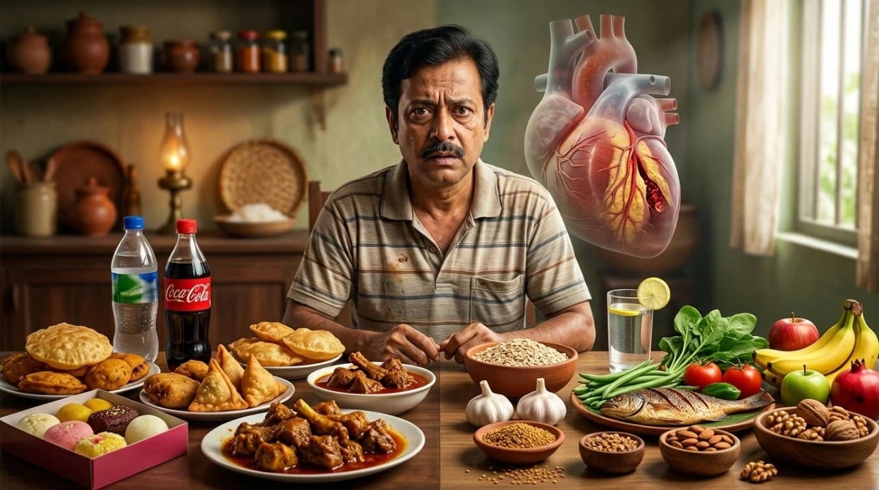 কোলেস্টেরল কমানোর খাবার — ওটস্‌, মেথি, রসুন, ফাইবার-সমৃদ্ধ ফল-সবজি ও বাদাম