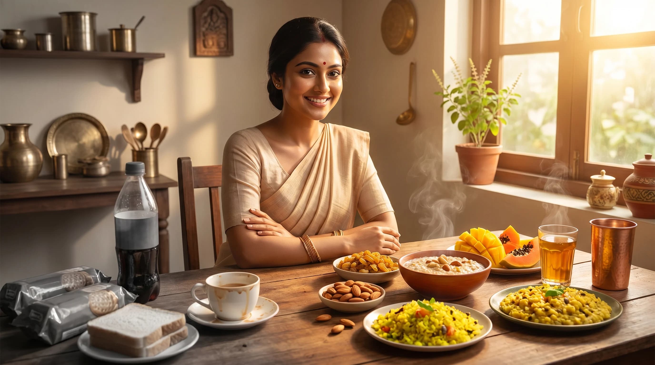 সকালের আয়ুর্বেদিক ব্রেকফাস্ট — খালি পেটে ও দোষ-অনুযায়ী খাদ্য পরিকল্পনা