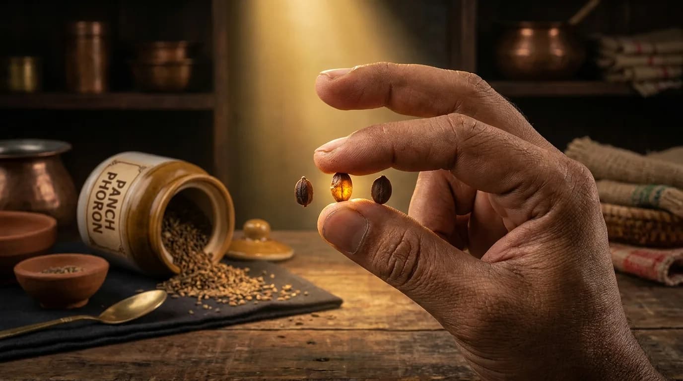 রাধুনি মশলার ছোট বাদামি বীজ, বাঙালি রান্নার পাঁচফোড়নে ব্যবহৃত অজমোদা বা Trachyspermum roxburghianum ভেষজের পরিচিতি