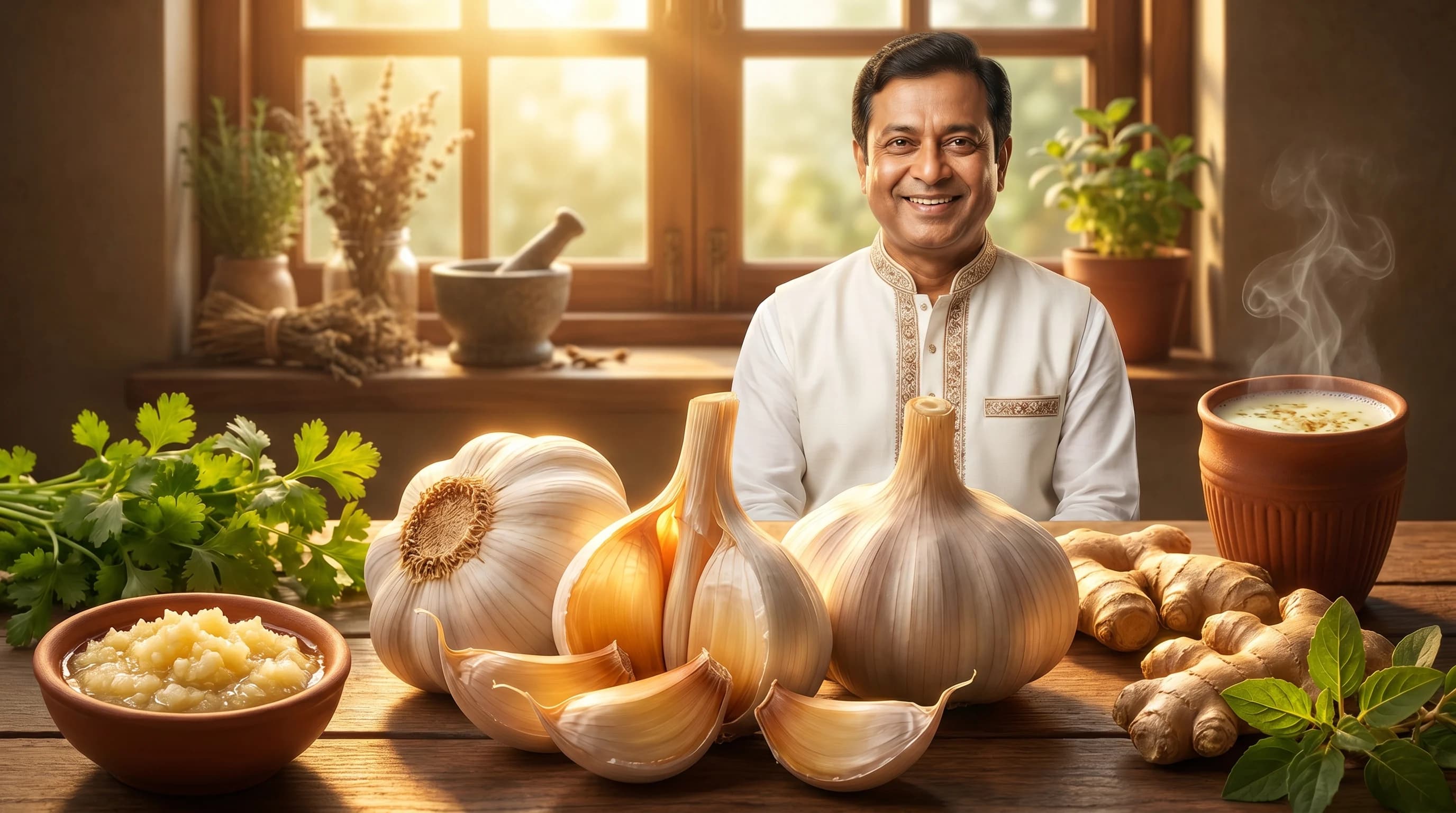 রসুন — আয়ুর্বেদের পাঁচ-রস ও কোলেস্টেরল-শামক ভেষজের পরিচয়