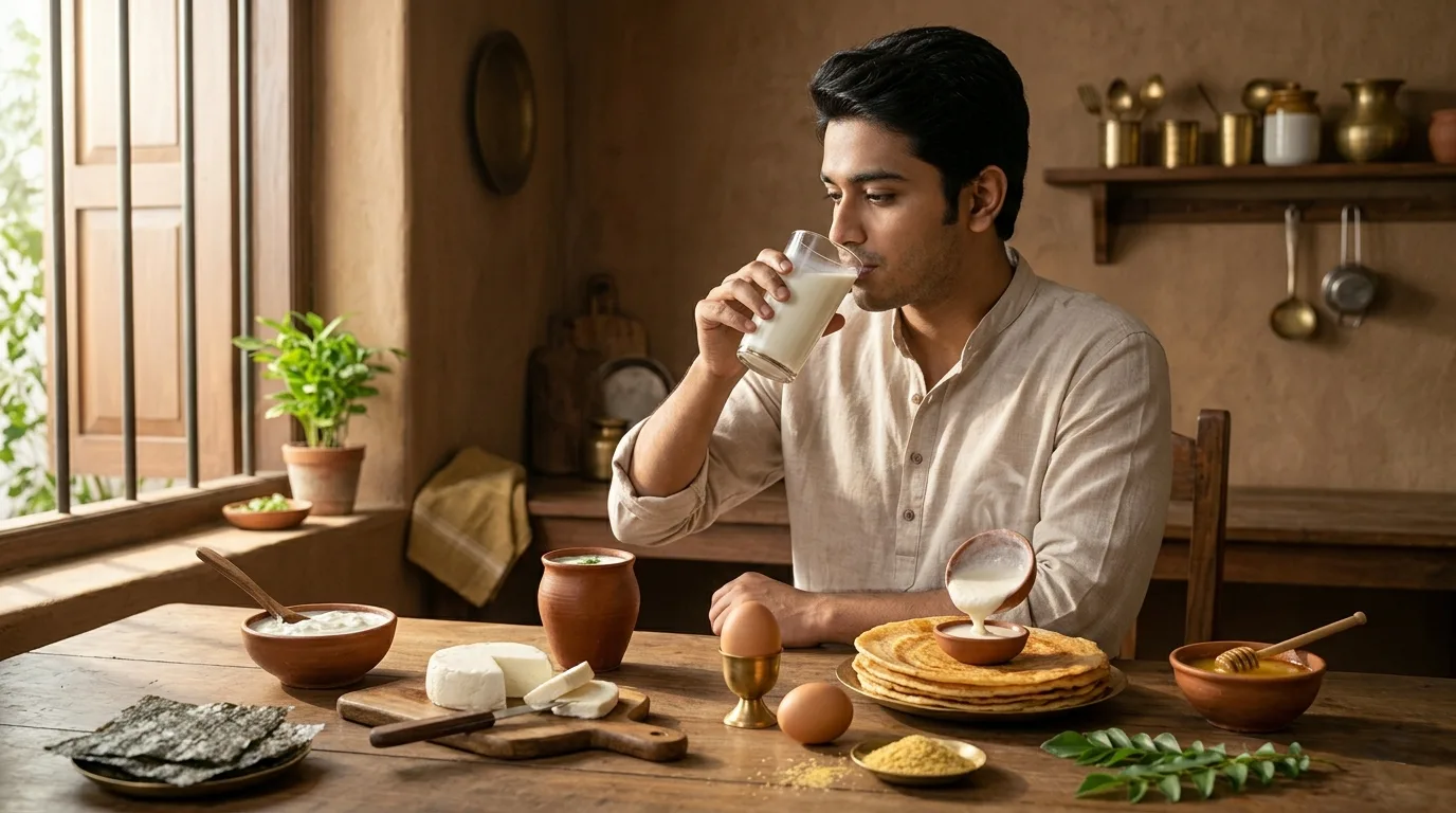 শাকাহারীদের জন্য ভিটামিন B12 উৎস — দুধ, দই, পনির, ফার্মেন্টেড খাবার